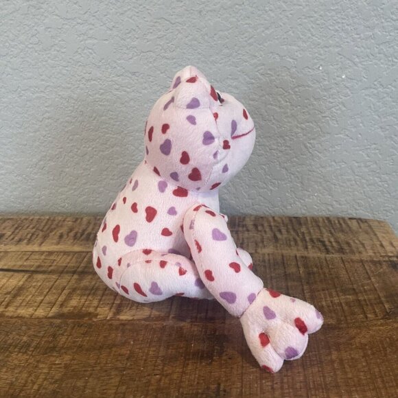Love Frog - Plush Valentine'S Day Anniversary Pink Red Heart Printed Small 8” - Picture 6 of 9